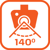 มุมกว้าง FOV 140°