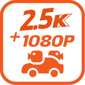 Caméra avant 2.5K 1440P et caméra arrière Full HD 1080P