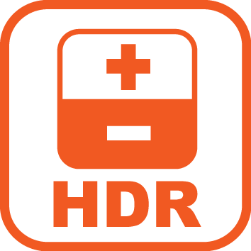 Sharper images with HDR High Dynamic Range recording