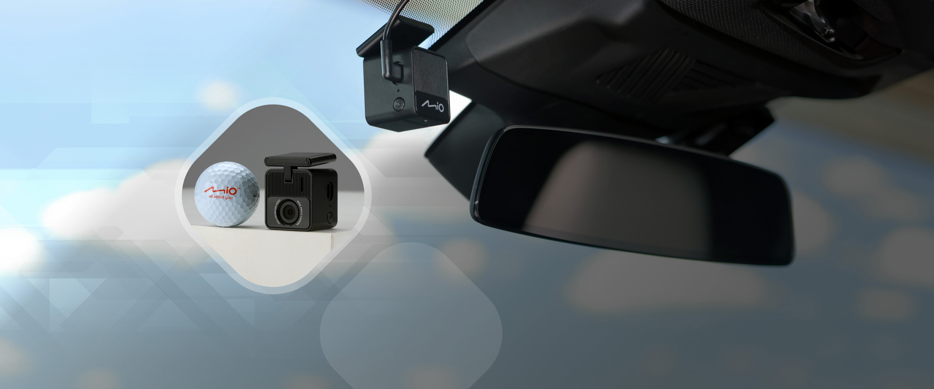 Vaizdo registratorius Mio MiVue™ J20, Full HD 1920 x 1080p, 30fps, WIFI aprašymas - Prekės nuotrauka