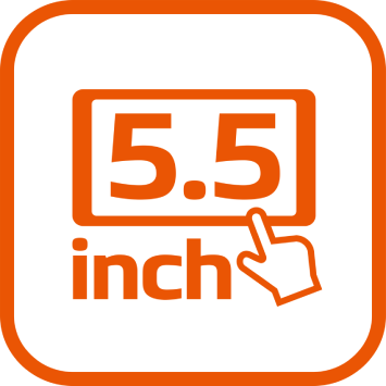 5.5インチIPS<br/>タッチパネルディスプレイ