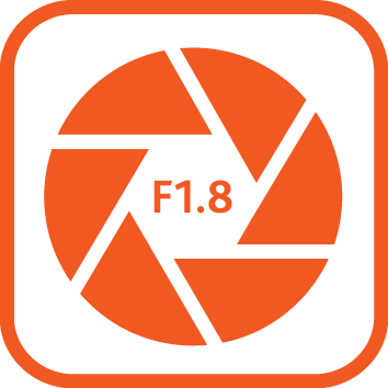 Large F1.8 Aperture