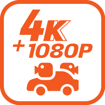 前 4K 後 1080P 同步錄影