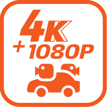 前後4K+1080P 高解析同步錄影