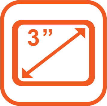 主機 3 吋 IPS 廣視域高彩度大螢幕