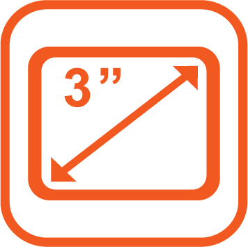 3 吋大螢幕